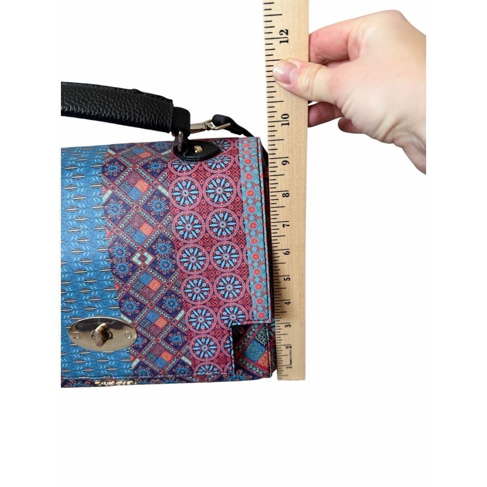 Desigual Roma Birmania Satchel Crossbody Bag Multicolor - Picture 9 of 14